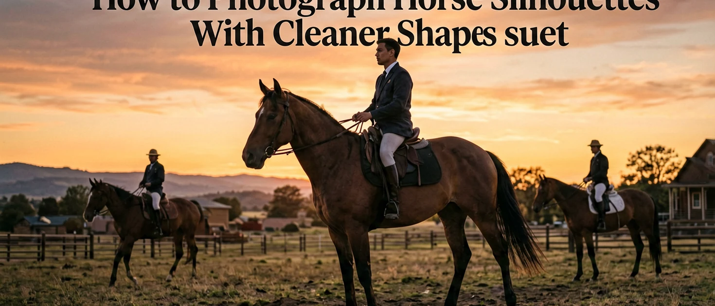 How to Photograph Horse Silhouettes With Cleaner Shapes at Sunset